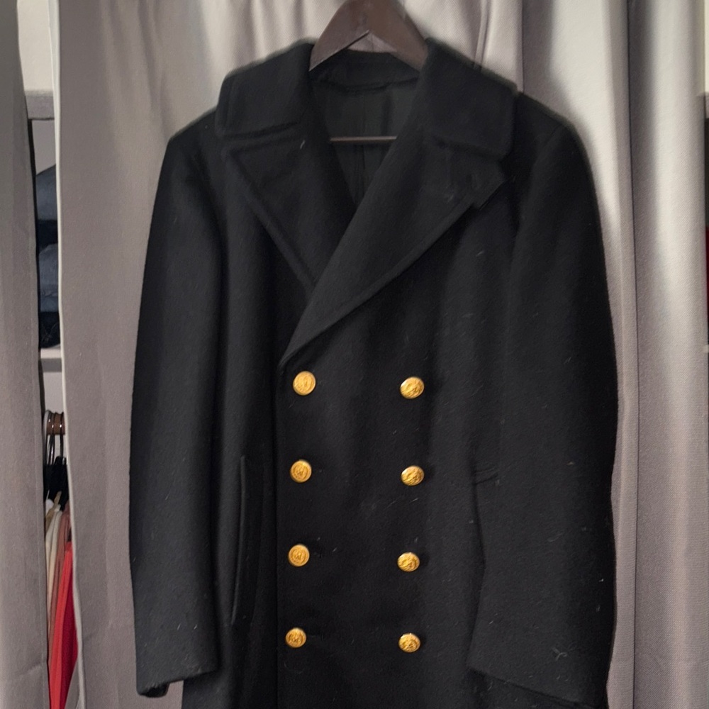 US Navy officers pea coat